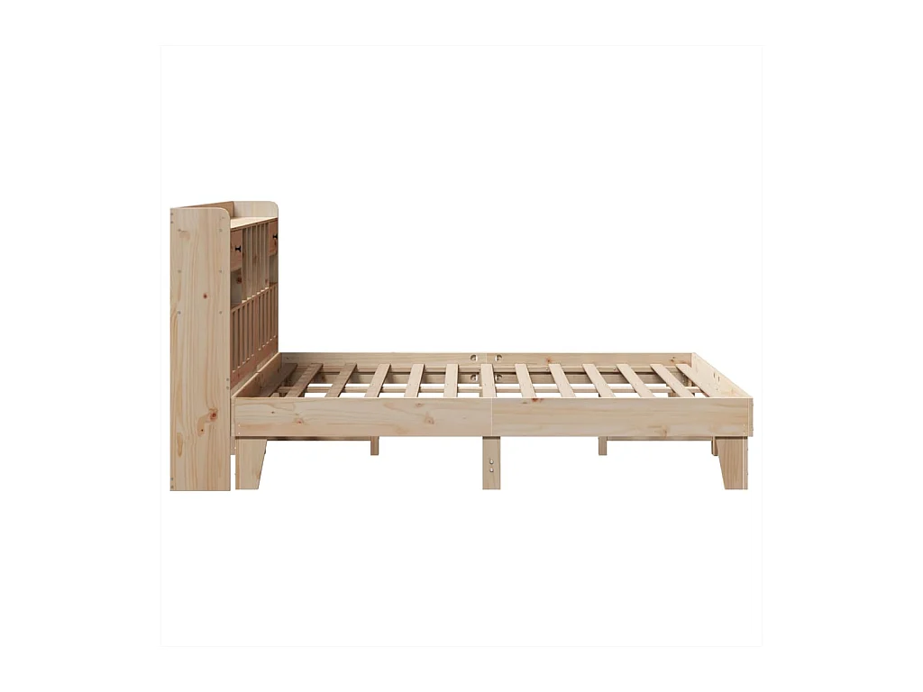 Cadre de lit sans matelas 160x200 cm bois massif de pin