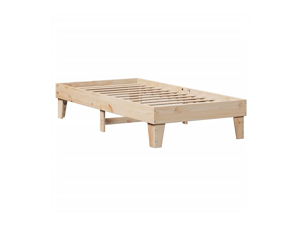Cadre de lit sans matelas 90x190 cm bois de pin massif
