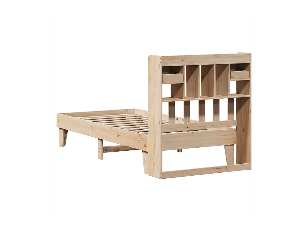 Cadre de lit sans matelas 90x190 cm bois de pin massif