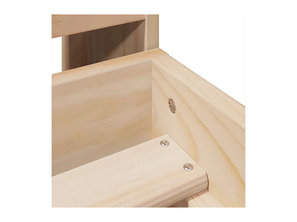Cadre de lit sans matelas 90x190 cm bois de pin massif