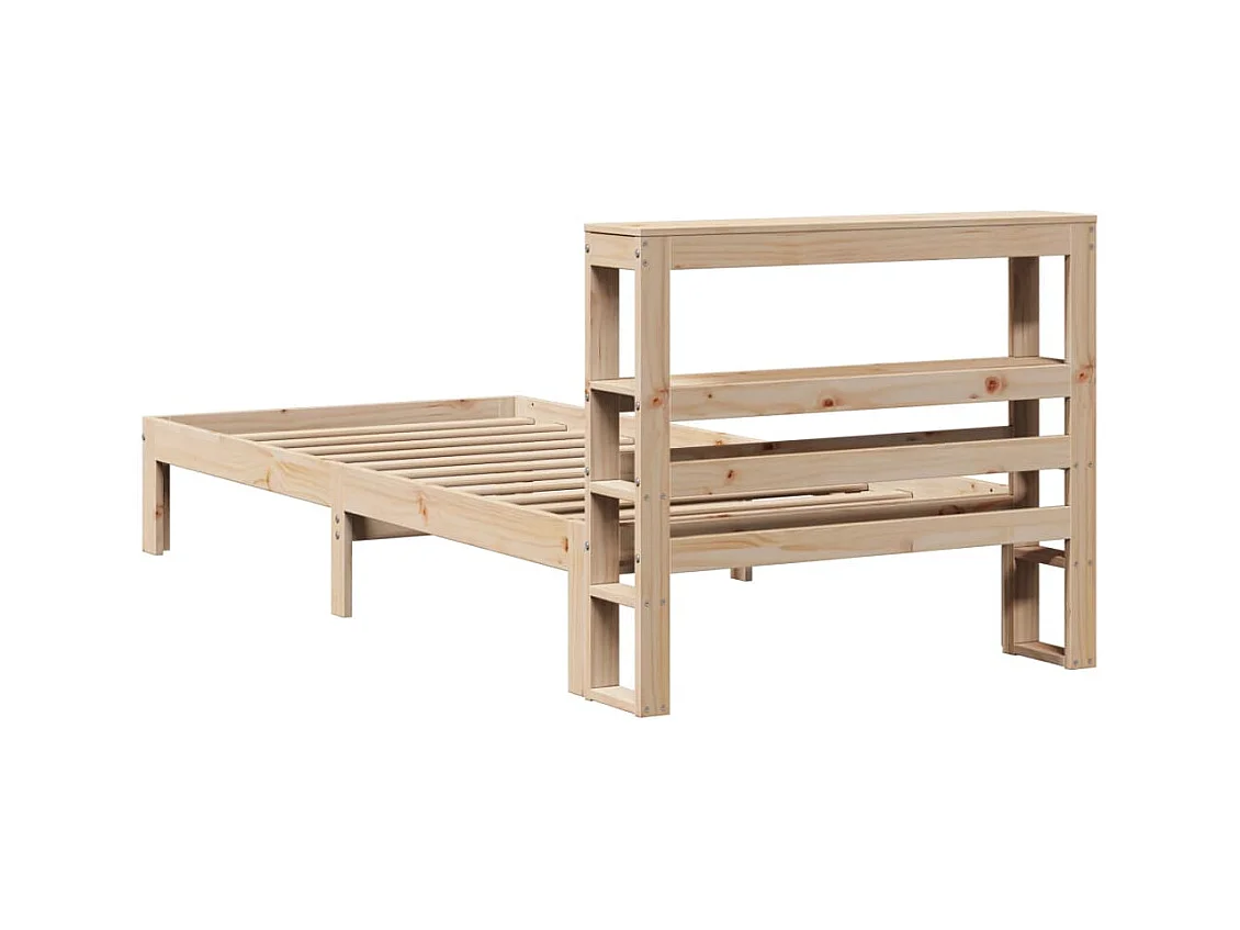 Bettgestell mit Kopfteil ohne Matratze 90x190 cm