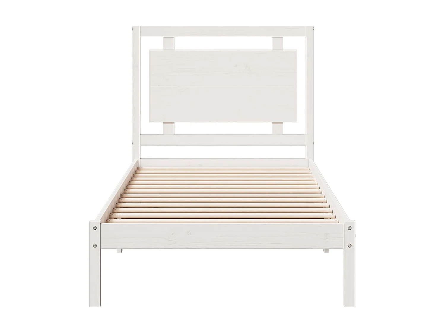Cadre de lit extra long sans matelas 100x210 cm bois massif