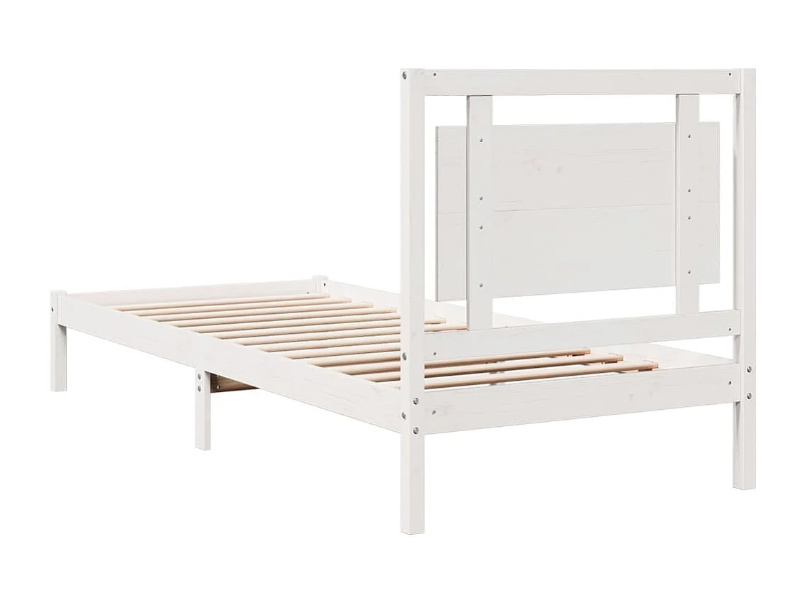 Cadre de lit extra long sans matelas 100x210 cm bois massif