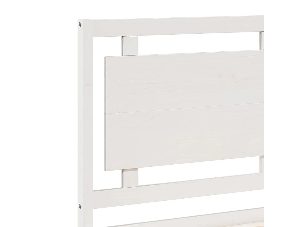 Cadre de lit extra long sans matelas 100x210 cm bois massif