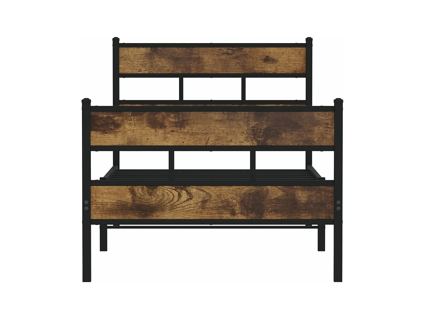 Giroletto senza Materaso in Metallo Rovere Fumo 90x190 cm