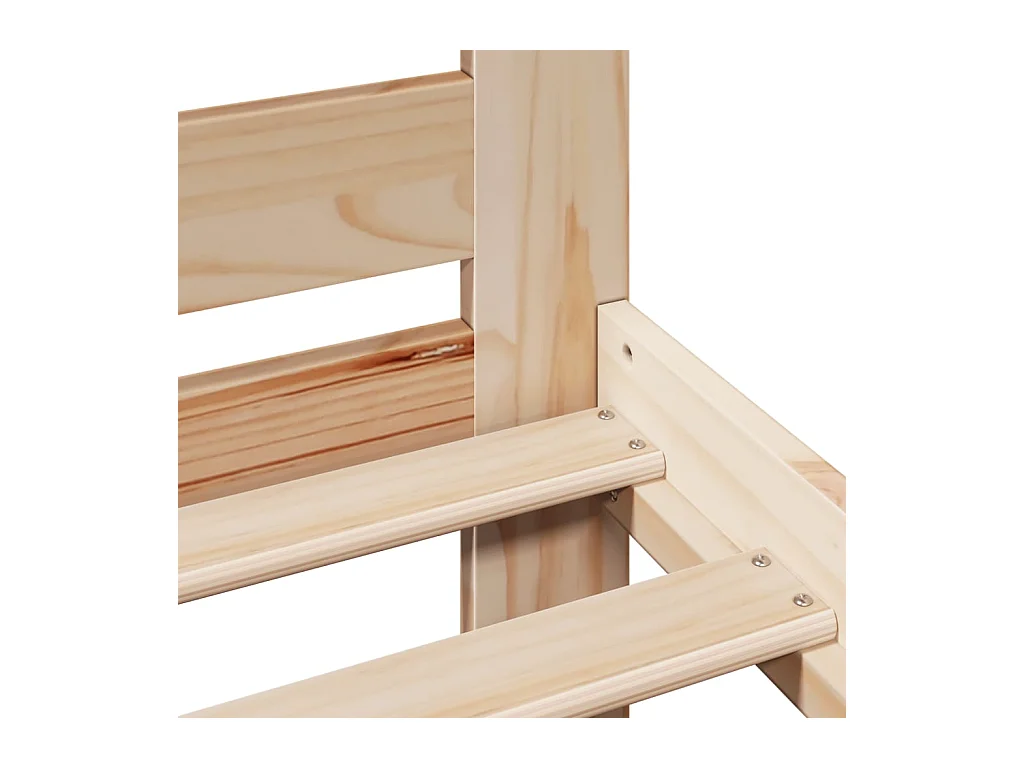 Bedframe zonder matras massief grenenhout 140x200 cm