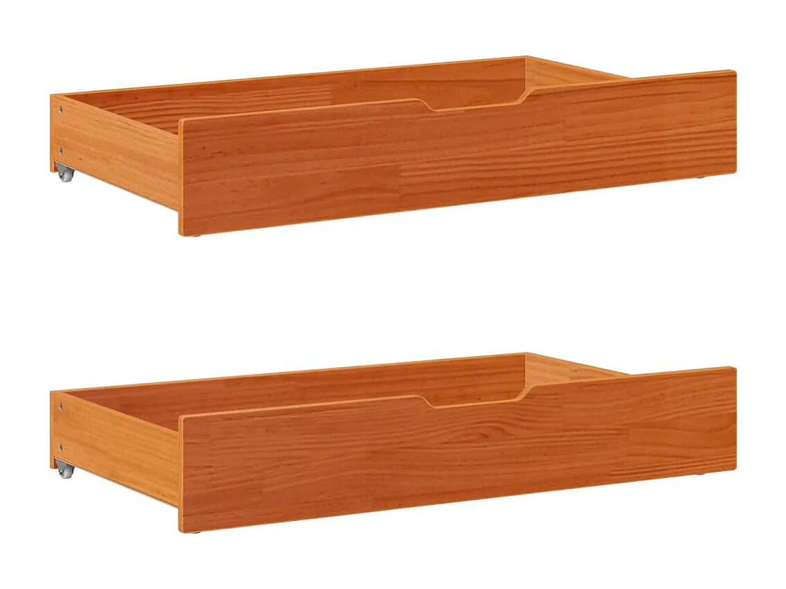 Letto senza Materasso Marrone Cera 135x190 cm in Legno di Pino