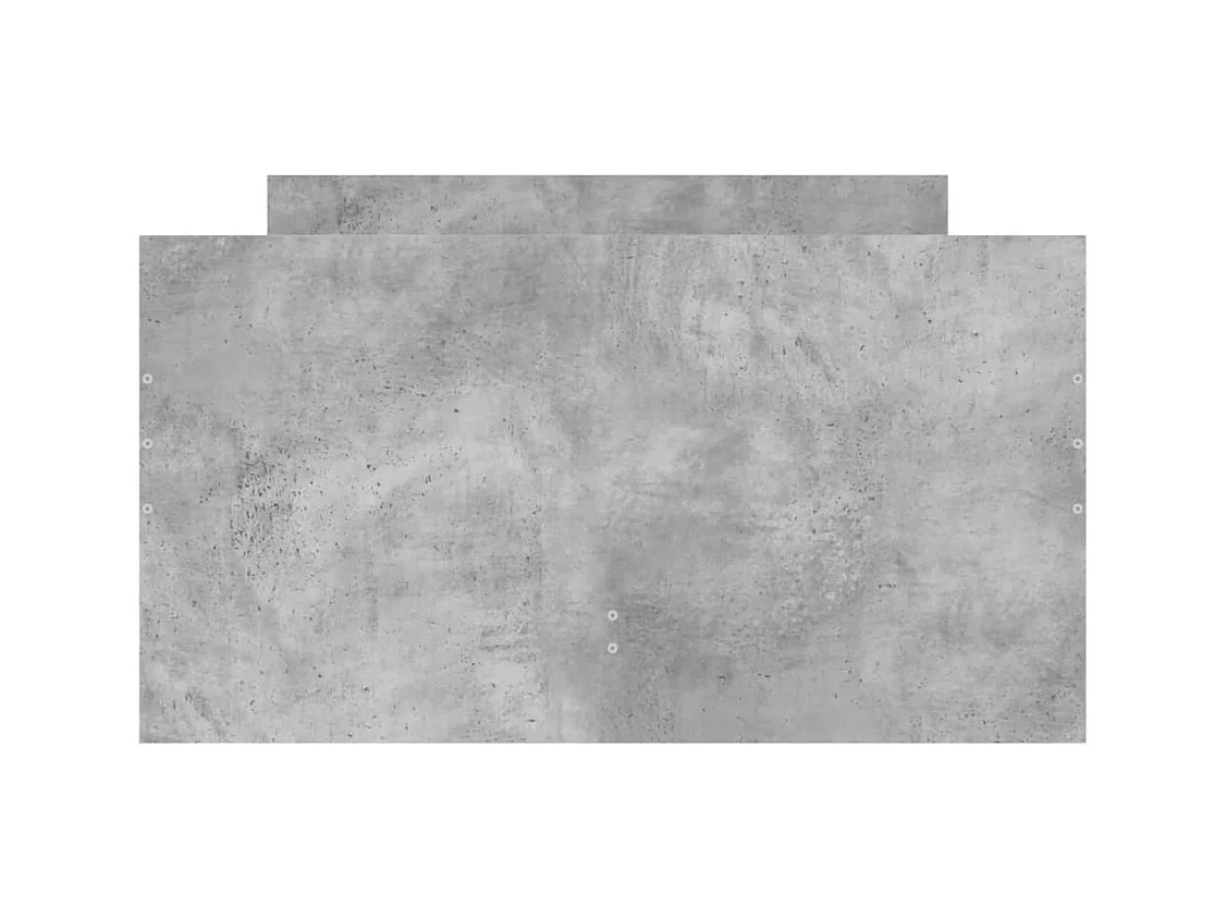 Giroletto con Cassetti Grigio Cemento 90x190 cm