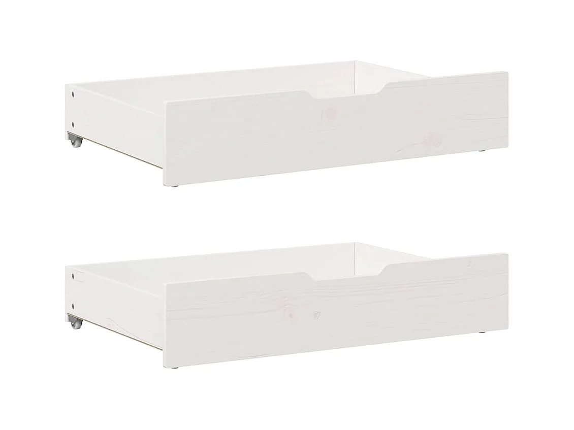 Bedframe zonder matras massief grenenhout wit 140x200 cm