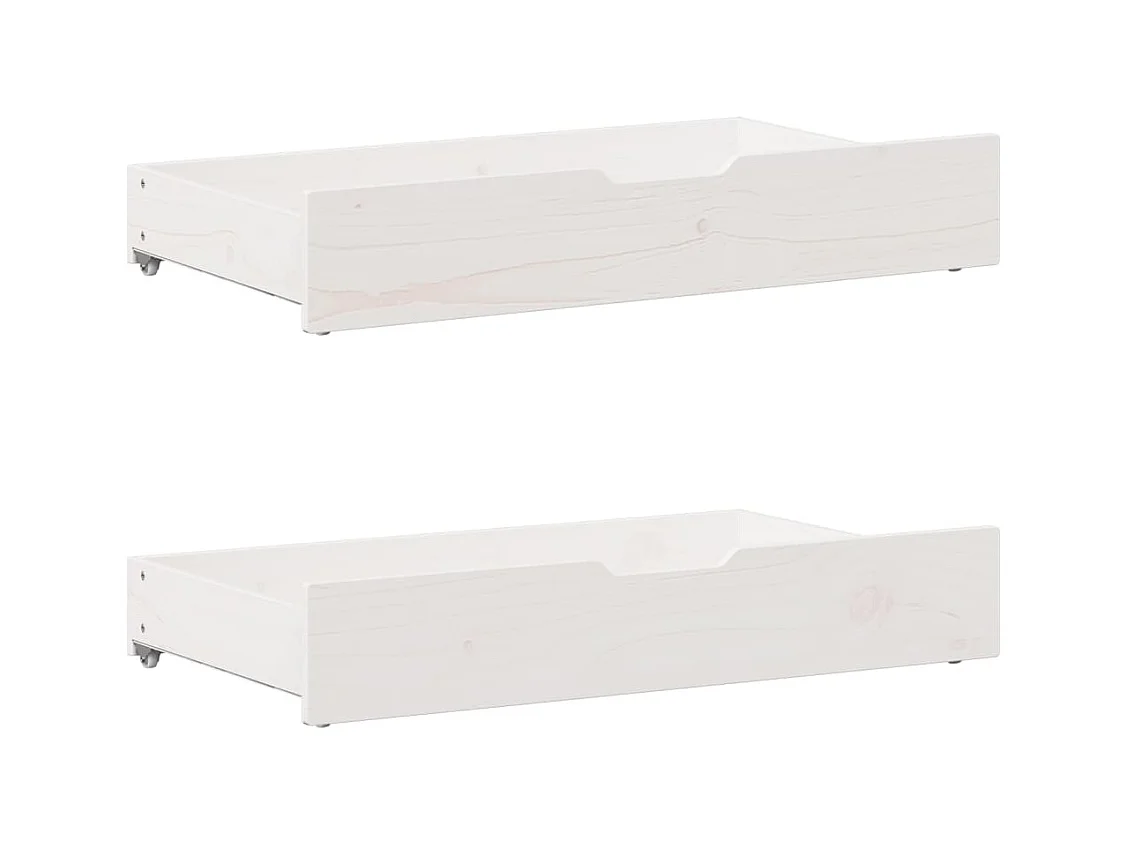 Cadre de lit sans matelas blanc 160x200 cm bois de pin massif