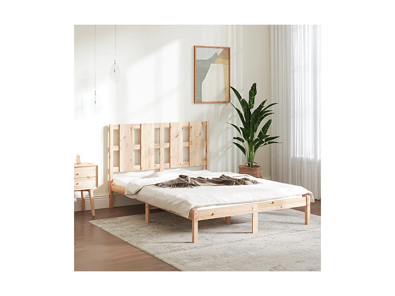 Bedframe massief hout 135x190 cm Double