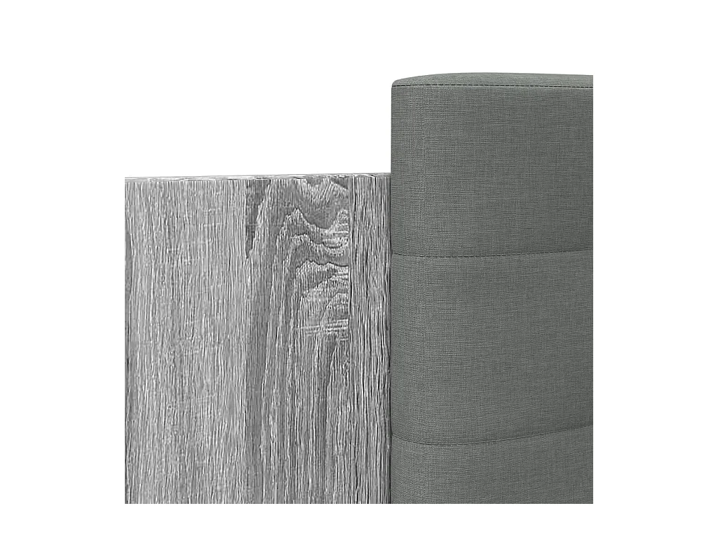 Giroletto Testiera Grigio Sonoma 100x200 cm Legno Multistrato