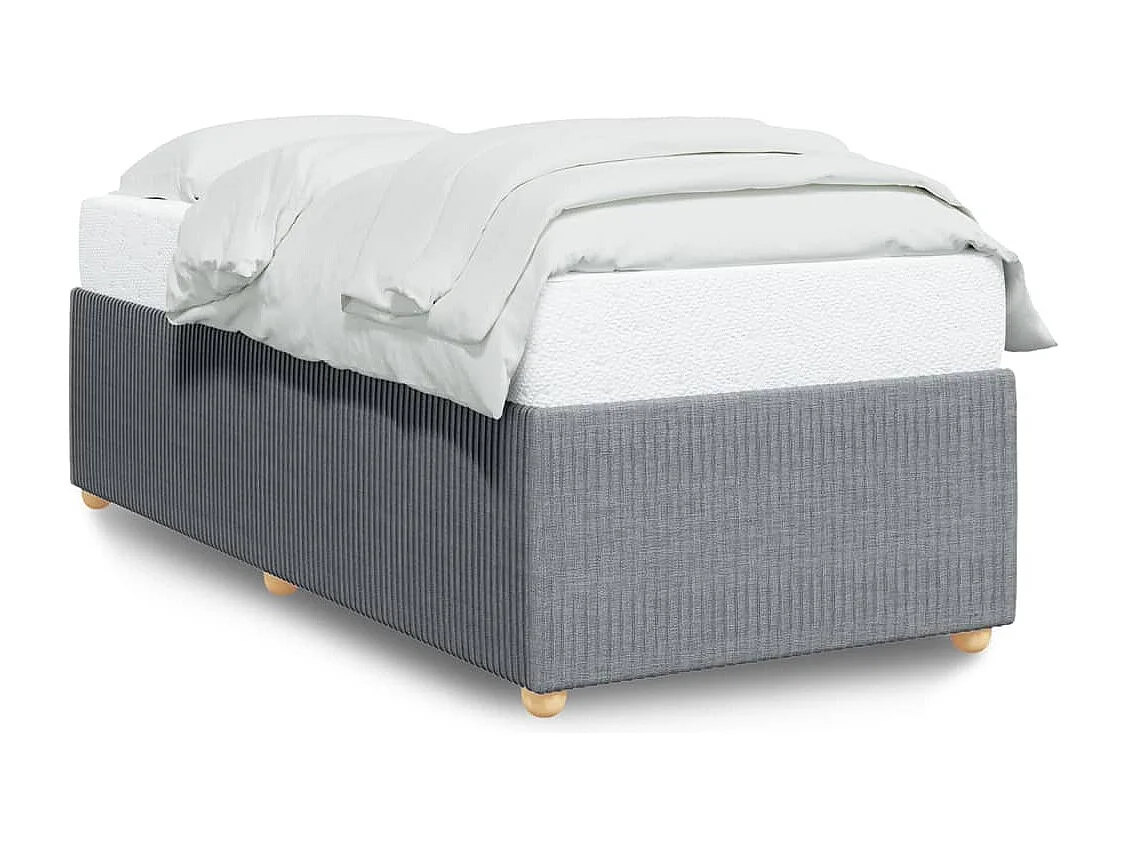 Giroletto senza Materasso Grigio Chiaro 100x200 cm Tessuto