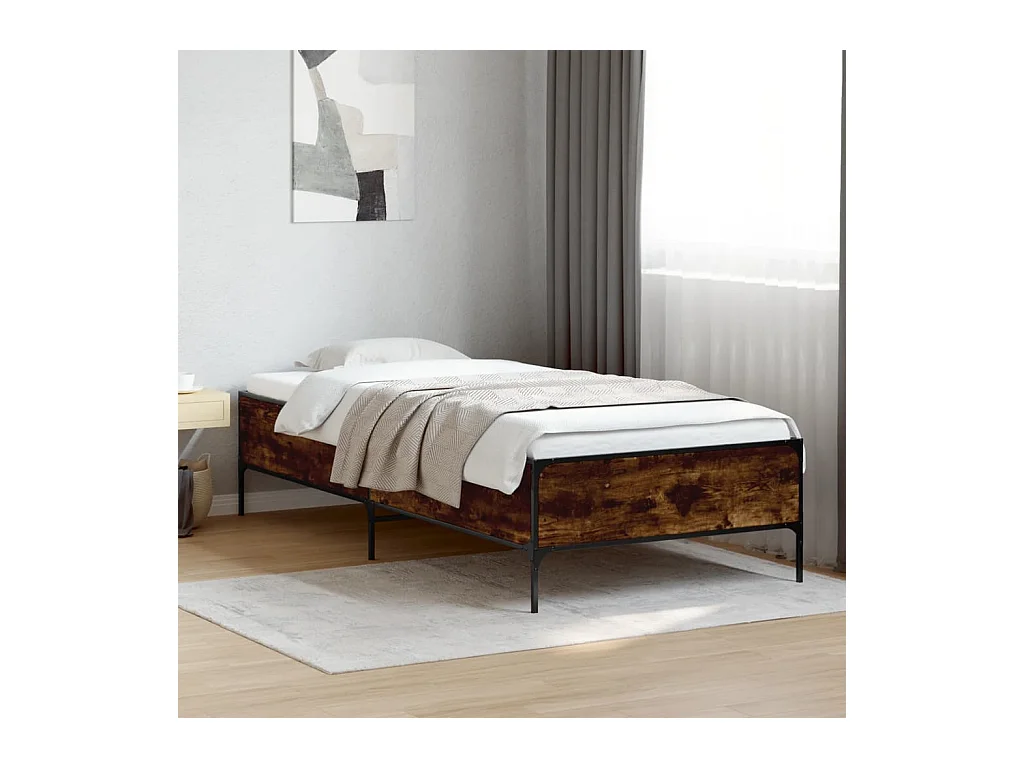 Giroletto Rovere Fumo 100x200 cm in Legno Multistrato e Metallo