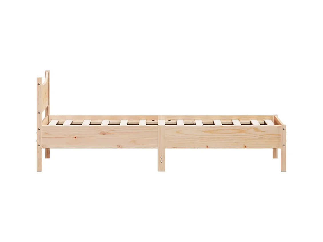 Cadre de lit sans matelas 90x200 cm bois de pin massif