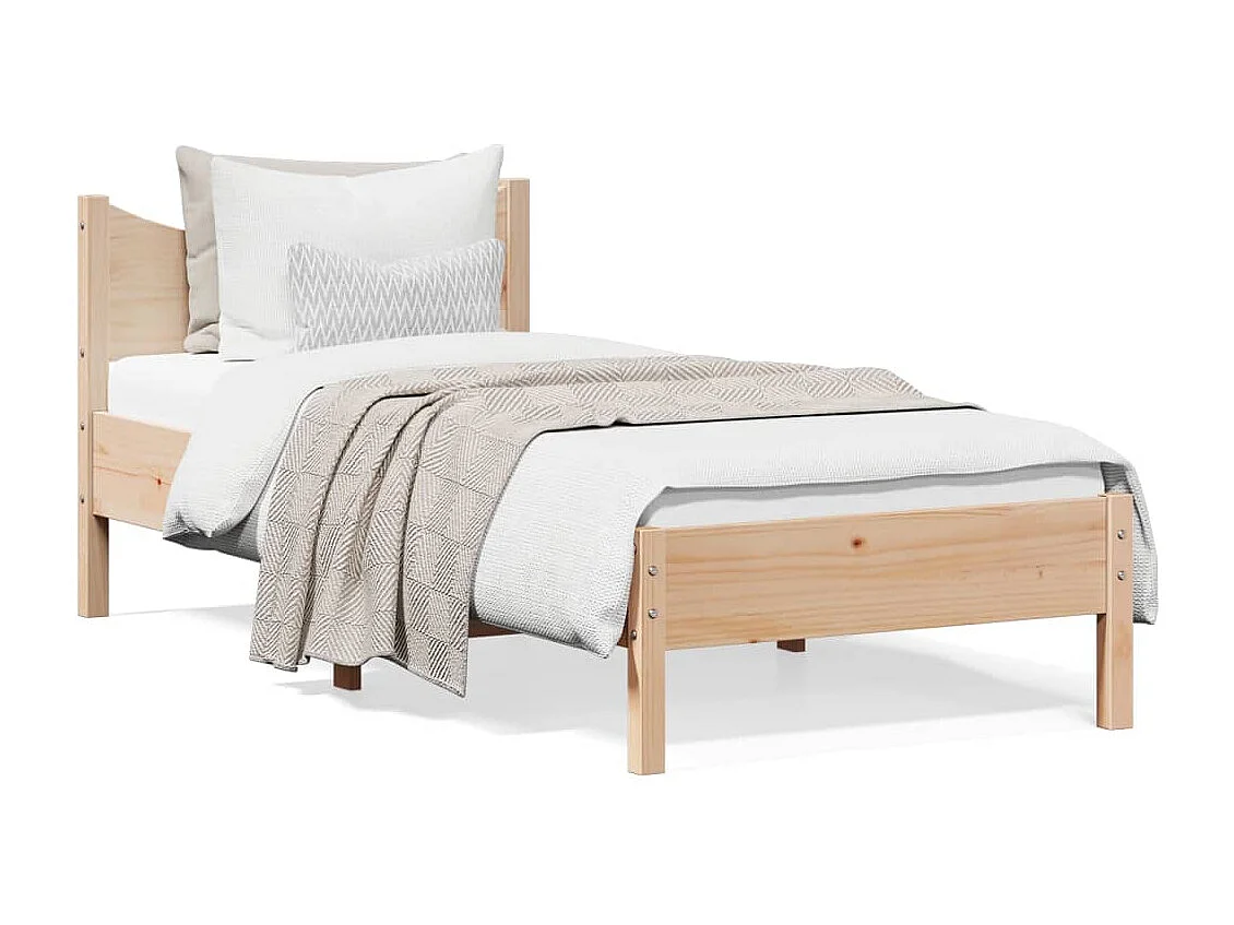 Cadre de lit sans matelas 90x200 cm bois de pin massif