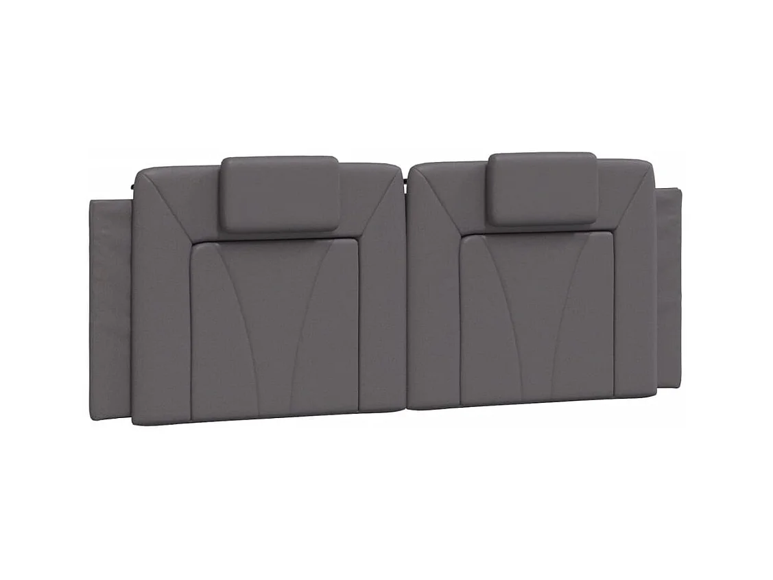 Cadre de lit sans matelas gris 120x200 cm similicuir