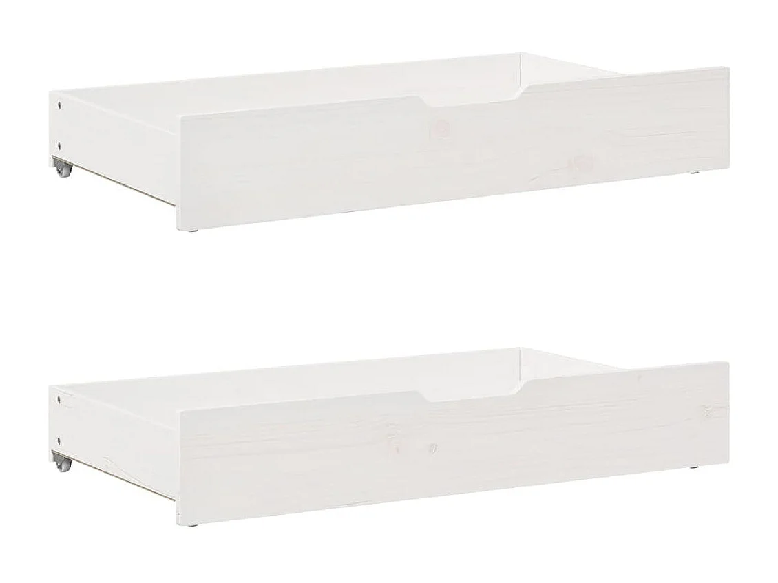 Cadre de lit sans matelas blanc 200x200 cm bois massif de pin