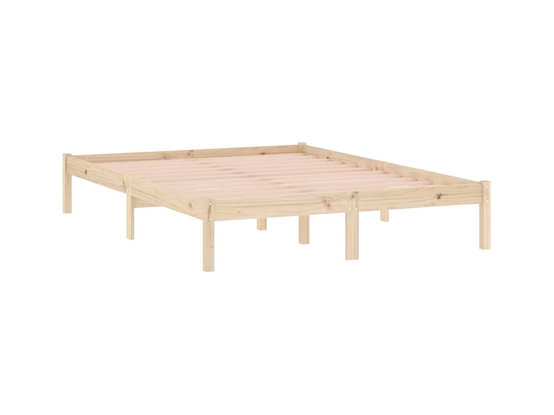 Bedframe zonder matras massief grenenhout 137x190 cm vol