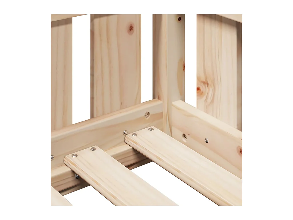 Cama con forma de casa para niños madera maciza pino 80x160 cm