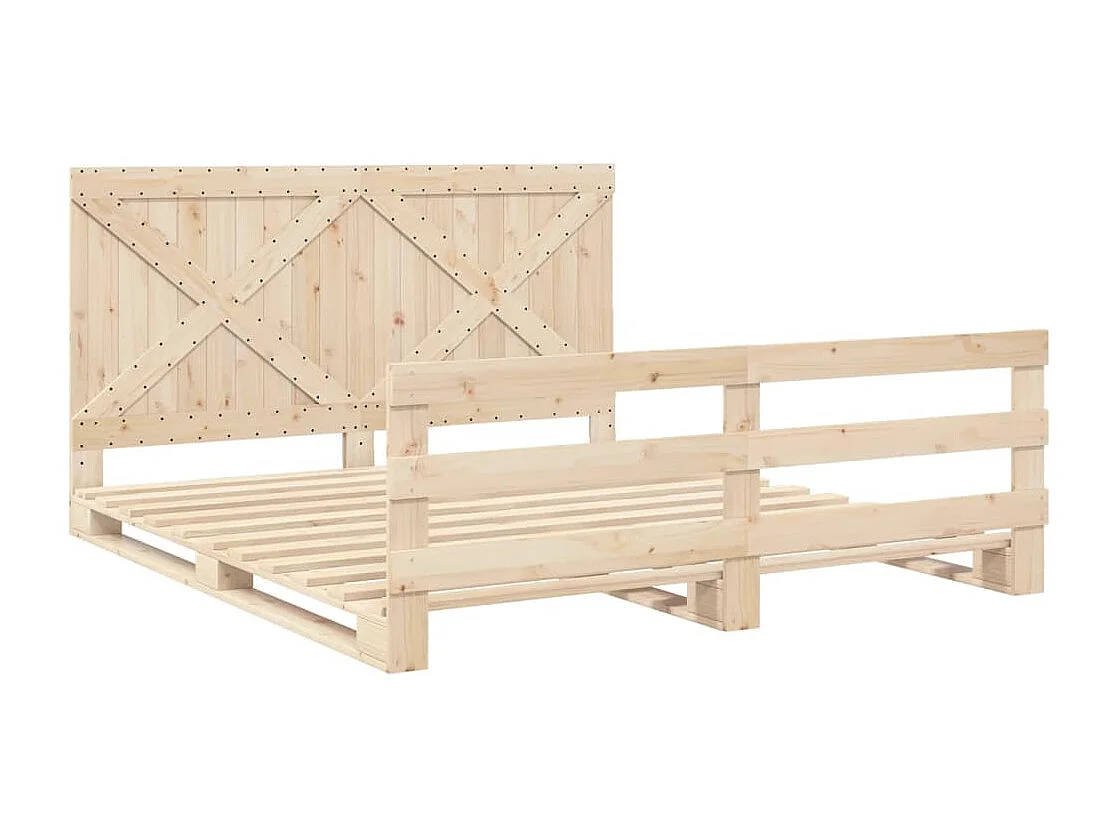 Cadre de lit sans matelas avec tête de lit 180x200 cm