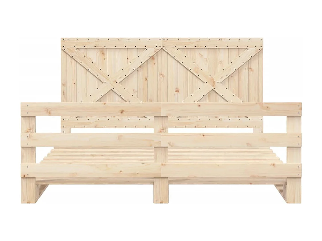 Cadre de lit sans matelas avec tête de lit 180x200 cm