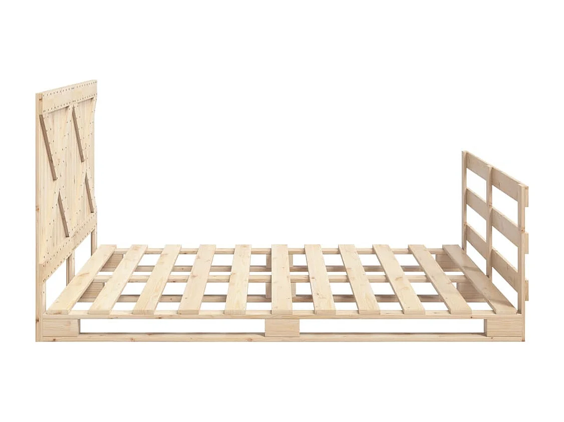 Cadre de lit sans matelas avec tête de lit 180x200 cm