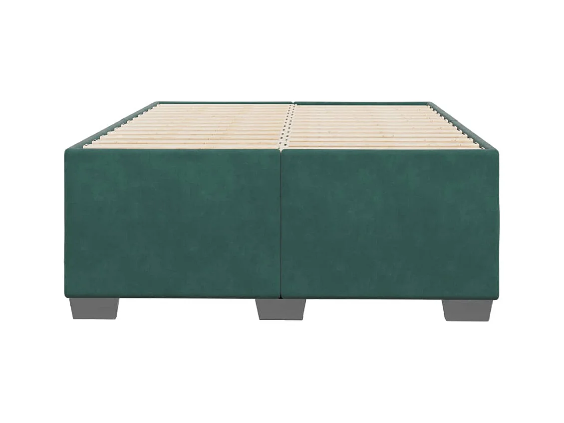 Bettgestell Dunkelgrün 120x190 cm Samt