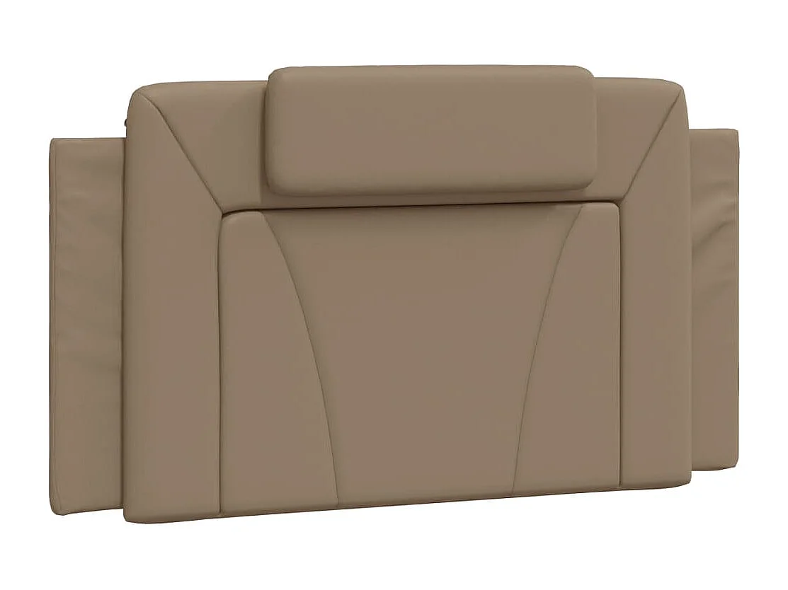 Bettgestell mit Kopfteil Cappuccino-Braun 100x200 cm Kunstleder