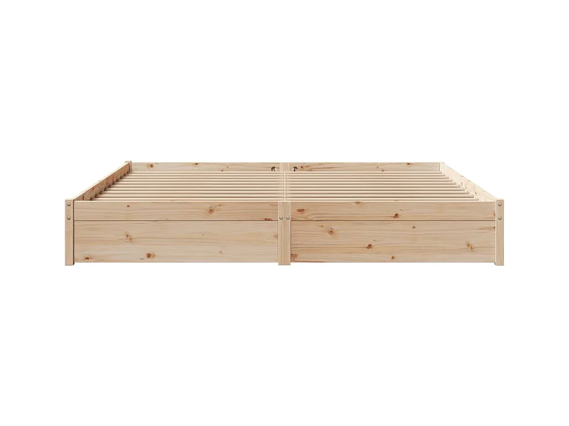 Cadre de lit sans matelas 200x200 cm bois massif de pin