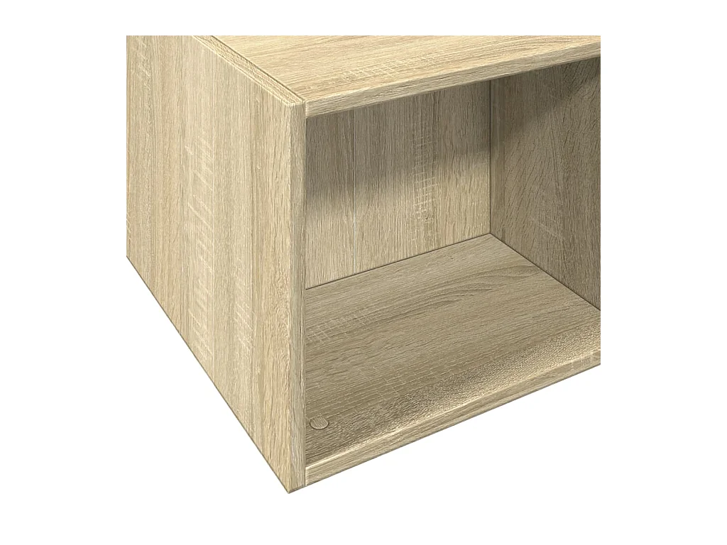 Cadre de lit sans matelas chêne sonoma 120x190 cm