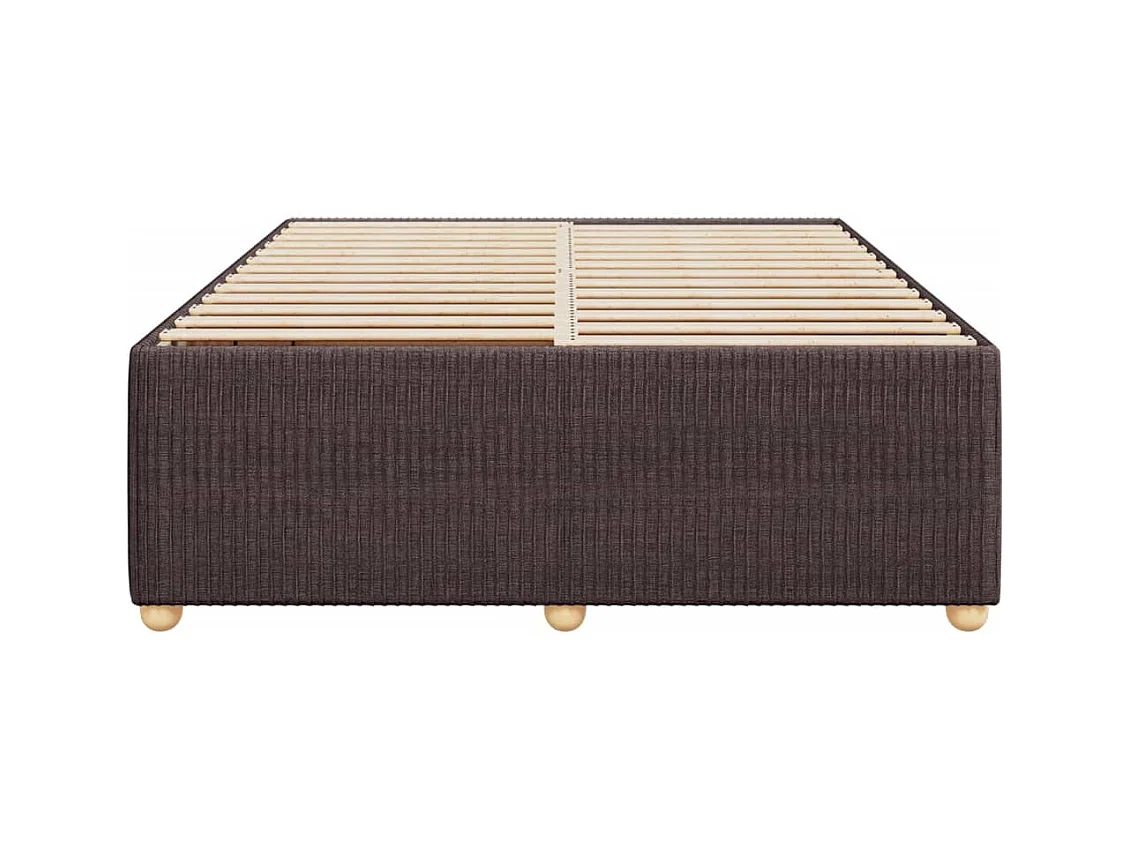 Giroletto senza Materasso Marrone Scuro 140x190 cm Tessuto