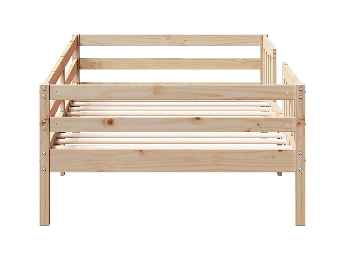 Letto senza Materasso 90x190 cm in Legno Massello di Pino