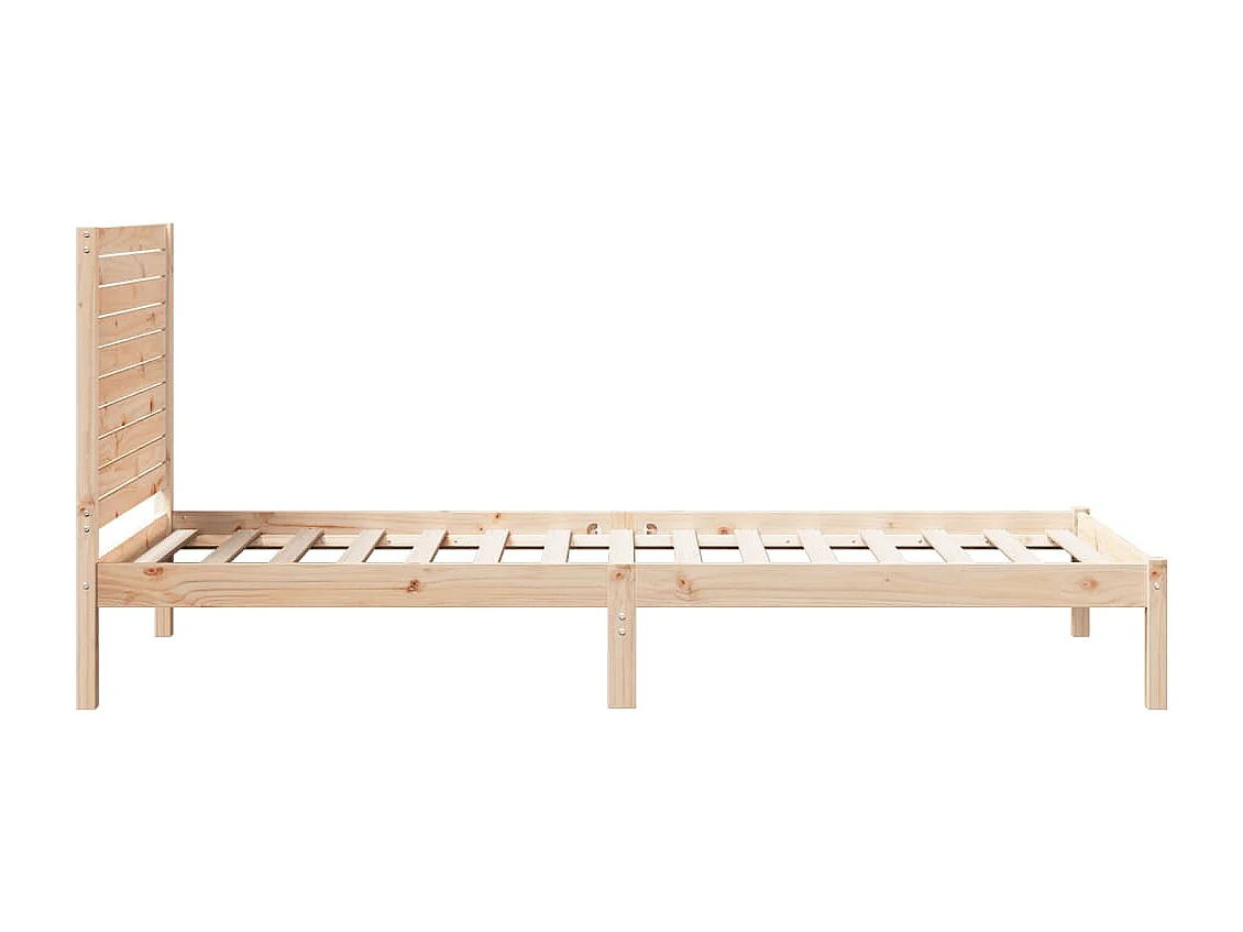 Cadre de lit extra long sans matelas 90x220 cm bois massif