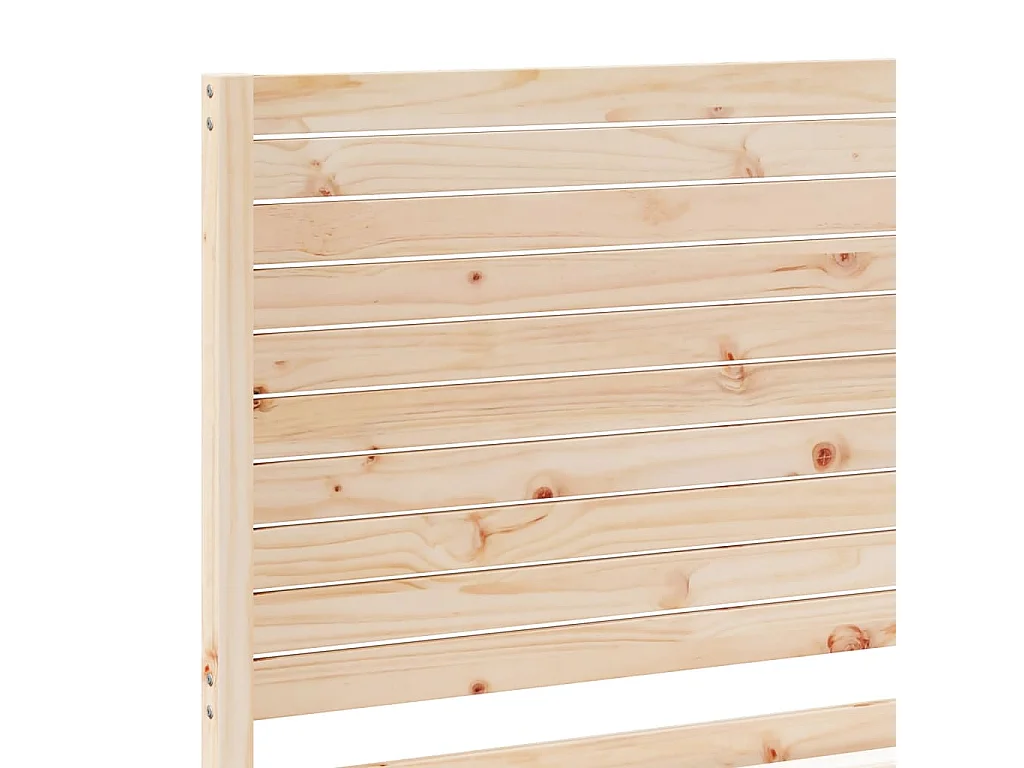 Cadre de lit extra long sans matelas 90x220 cm bois massif