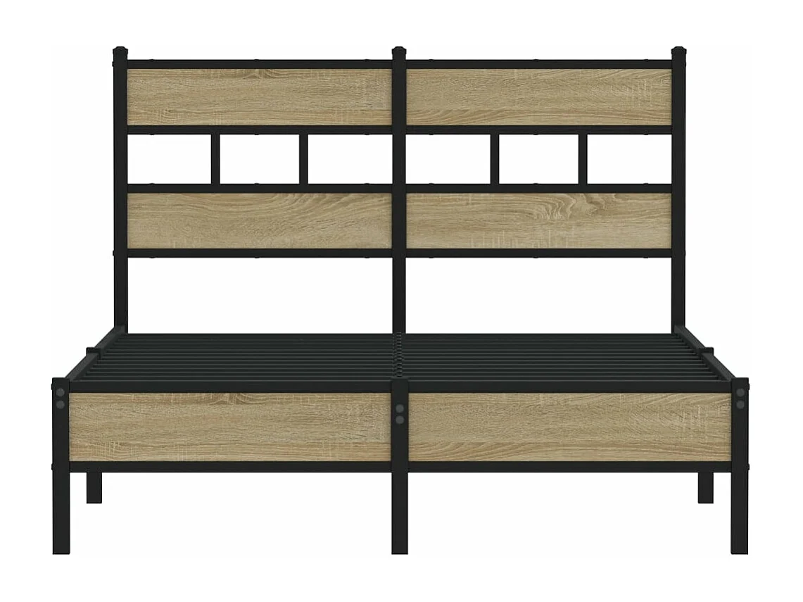 Bettgestell ohne Matratze Sonoma-Eiche 120x190 cm Holzwerkstoff