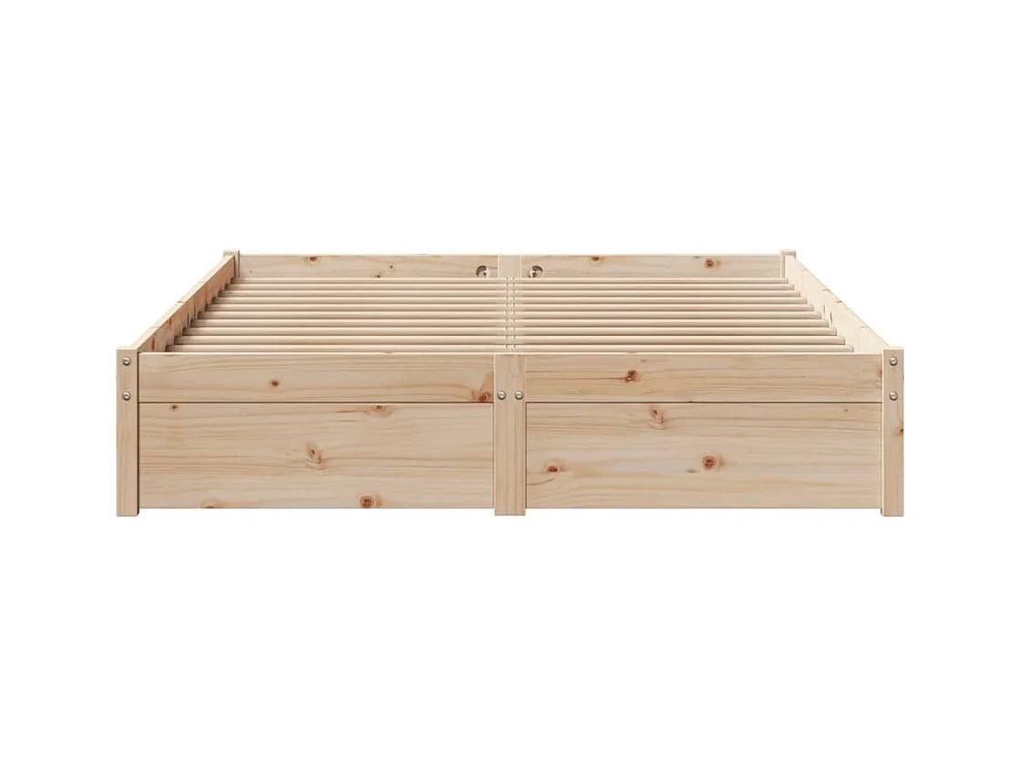 Cadre de lit sans matelas 120x200 cm bois de pin massif