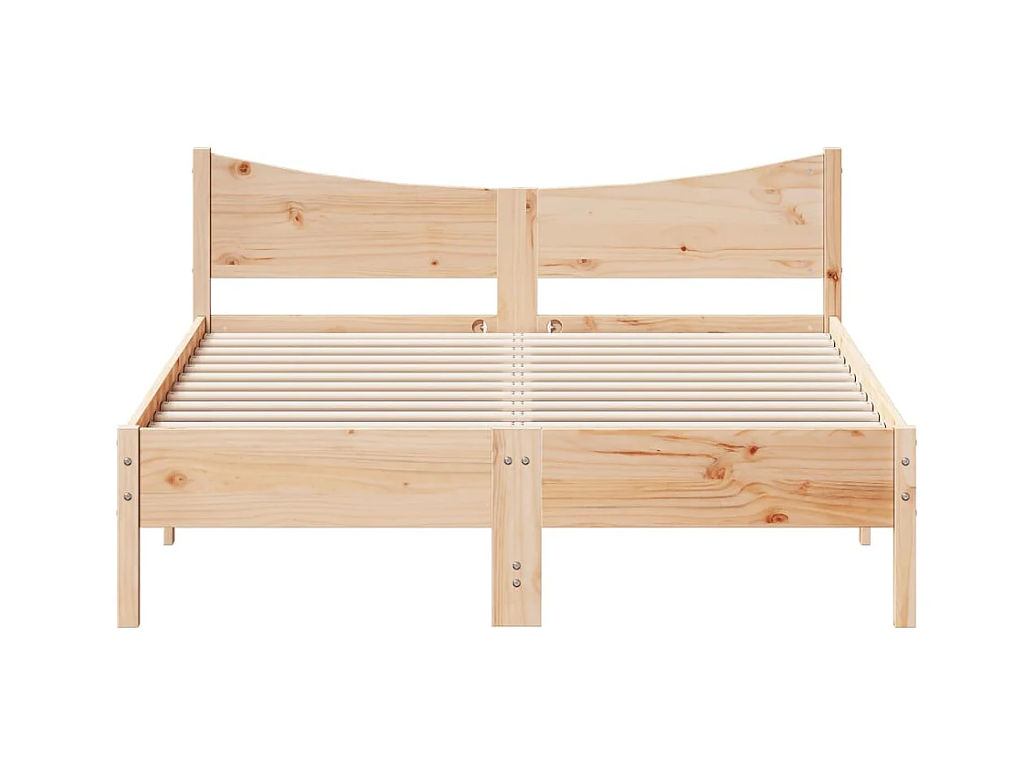 Cadre de lit sans matelas 120x200 cm bois de pin massif