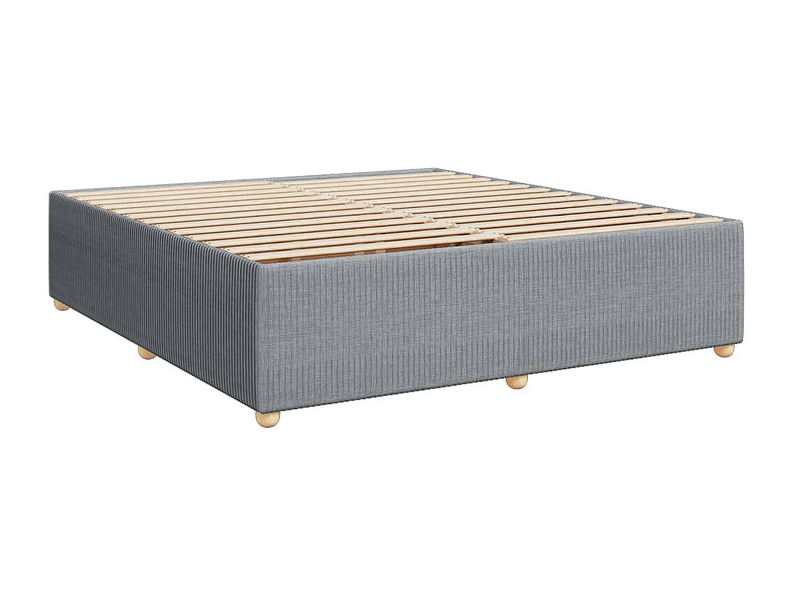 Bedframe zonder matras stof lichtgrijs 200x200 cm