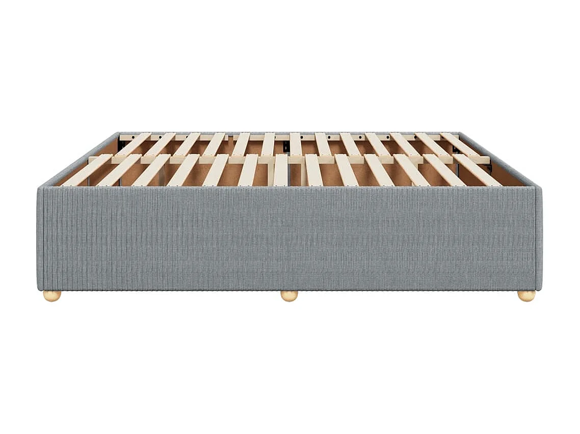 Bedframe zonder matras stof lichtgrijs 200x200 cm