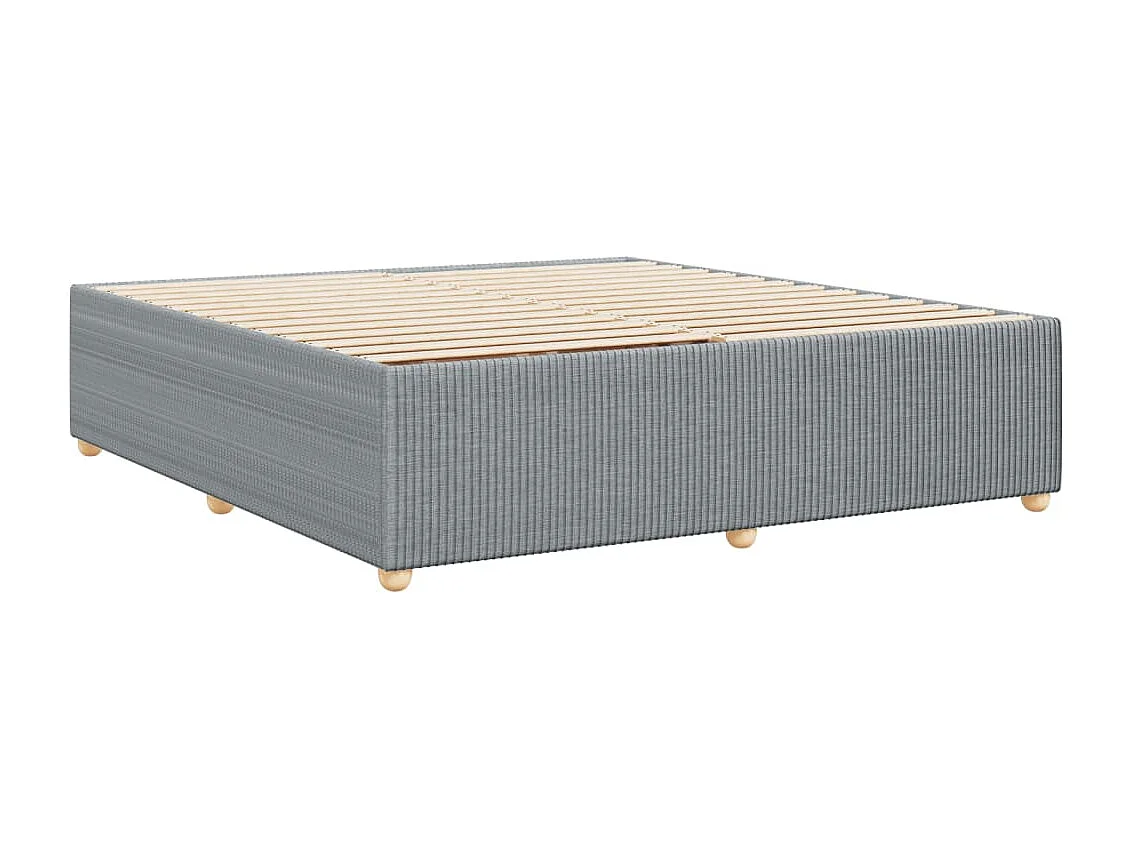 Bedframe zonder matras stof lichtgrijs 200x200 cm