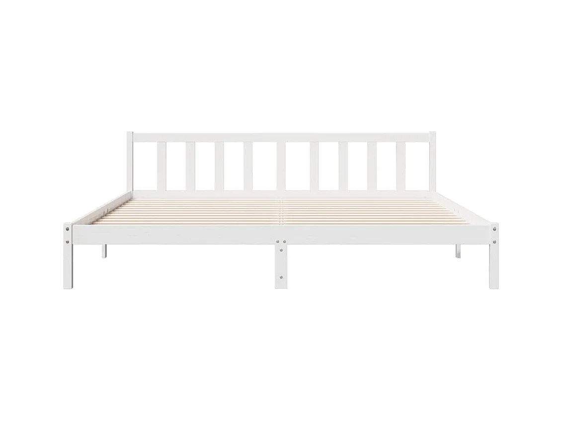 Cadre de lit extra long sans matelas 180x220 cm bois massif pin