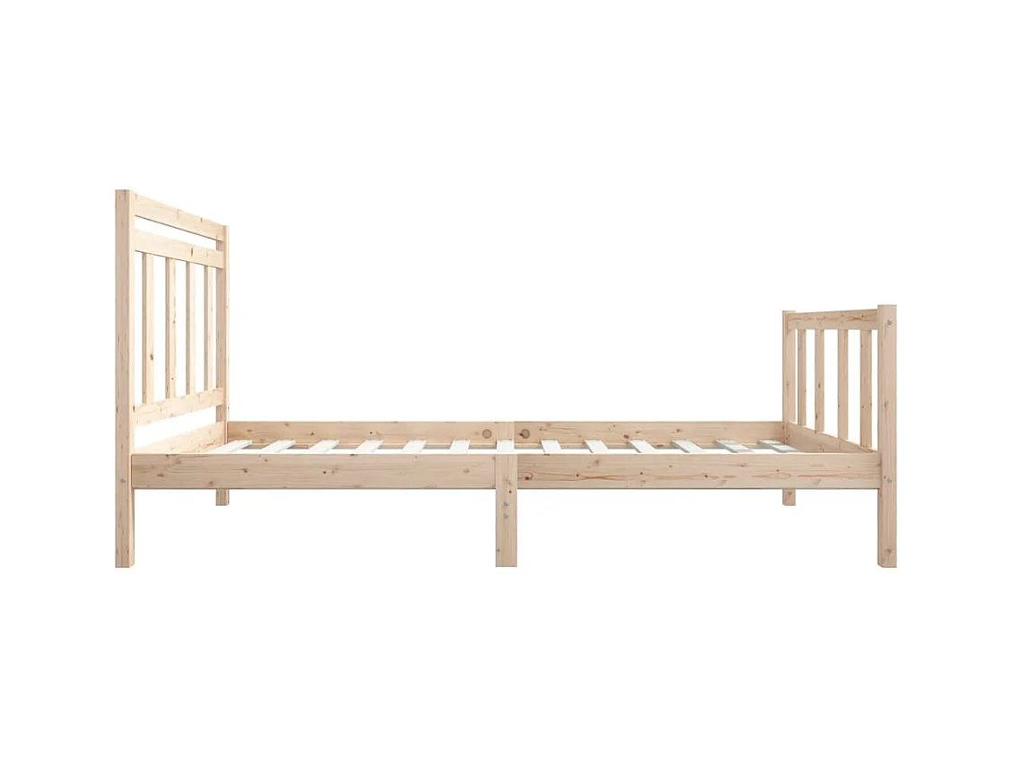 Cadre de lit sans matelas bois massif 100x200 cm