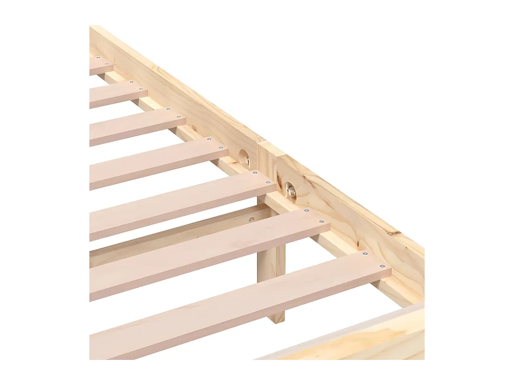 Estrutura de cama 100x200 cm madeira maciça