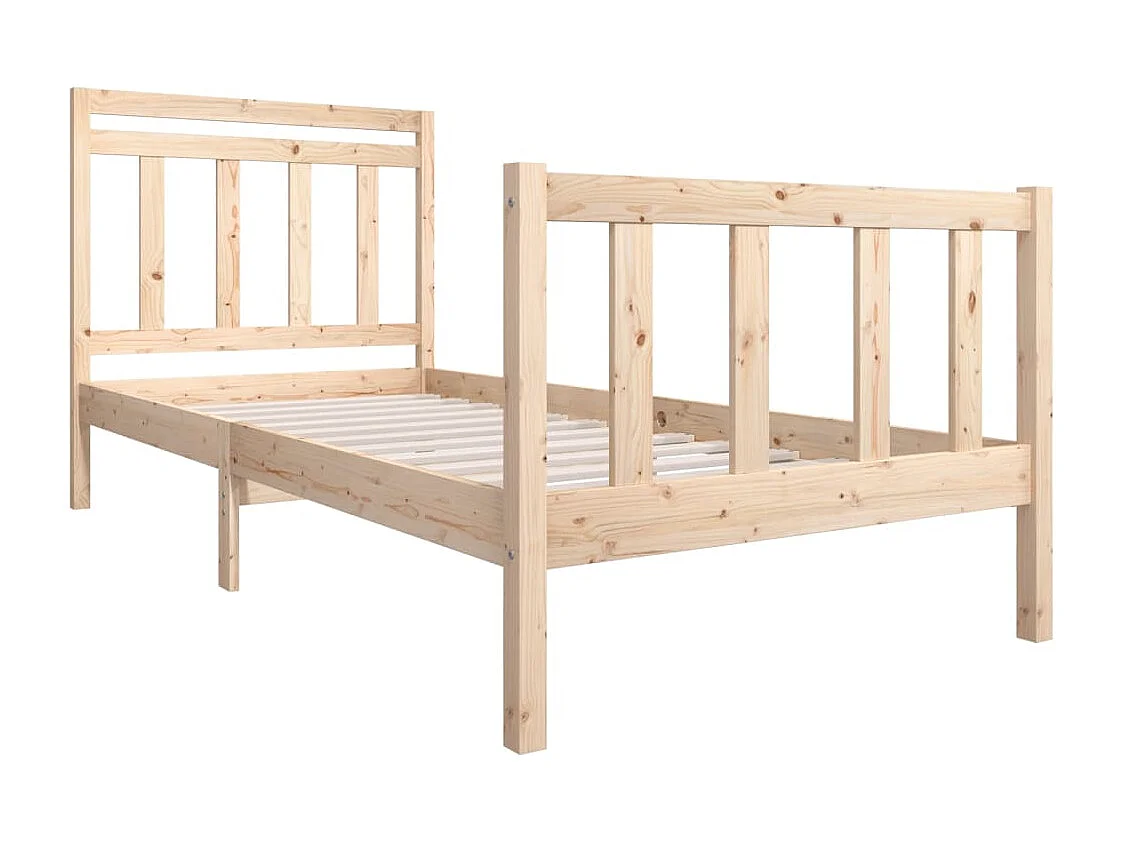 Bedframe massief hout 100x200 cm