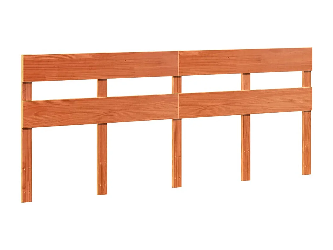 Letto senza Materasso Marrone Cera 180x200 cm in Legno di Pino