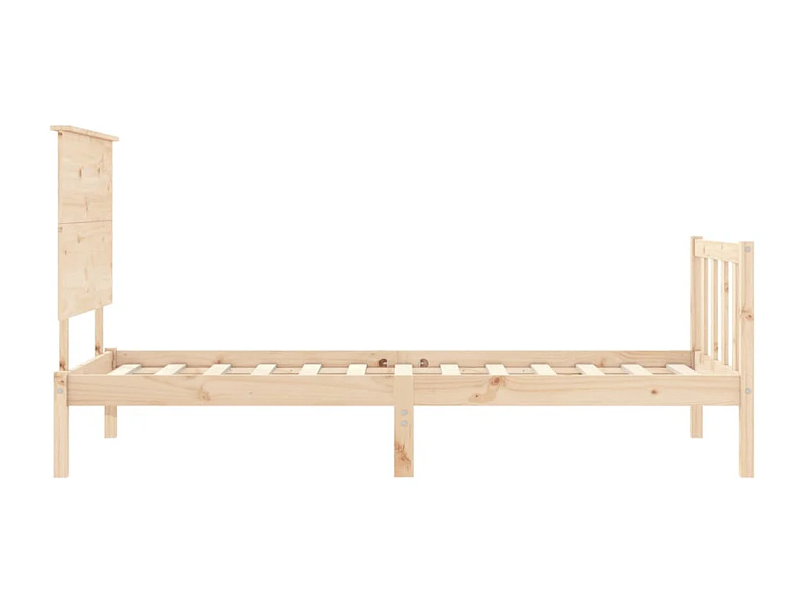 Cadre de lit sans matelas bois de pin massif