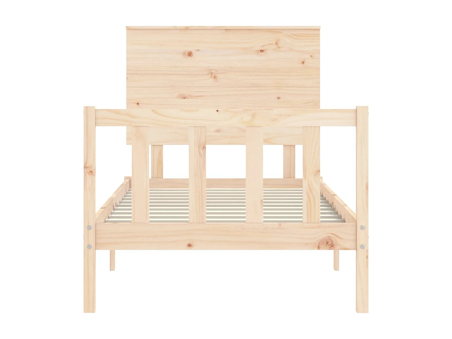 Cadre de lit sans matelas bois de pin massif