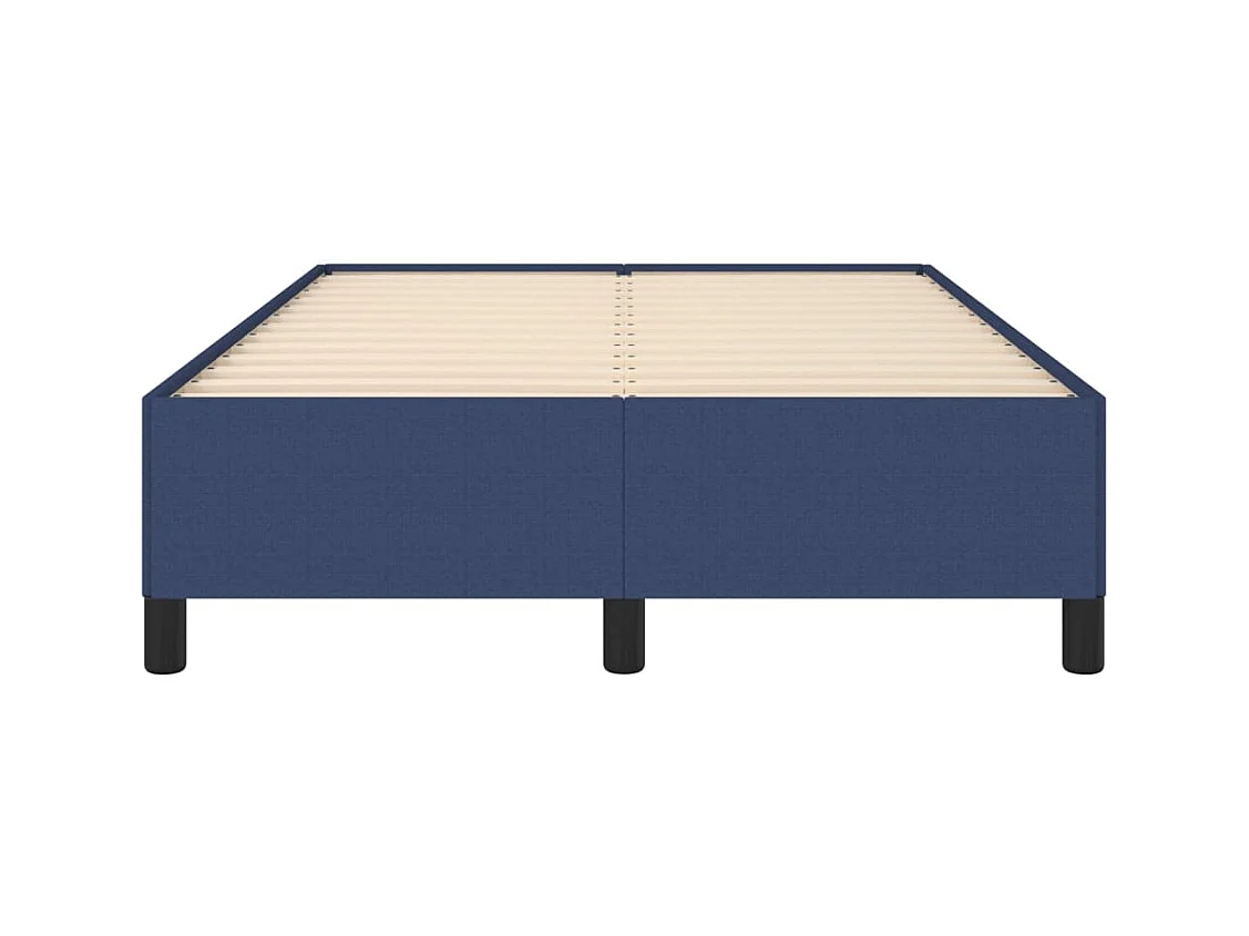 Estructura de cama sin colchón tela azul 120x190 cm