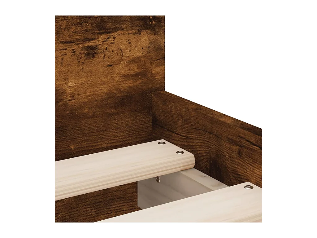 Giroletto con Cassetti Rovere Fumo 75x190 cm Small Single